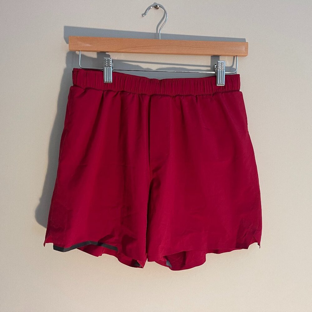 Mens Lululemon Running Shorts - Dark Red - Medium